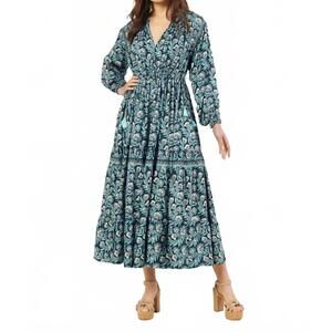 NEW OMIKA misha midi dress in margo brook